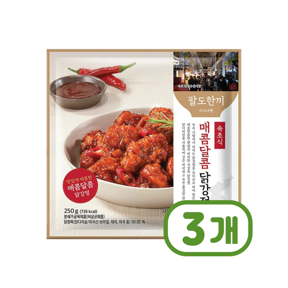 팔도한끼 속초식 매콤달콤닭강정 1세트 750g