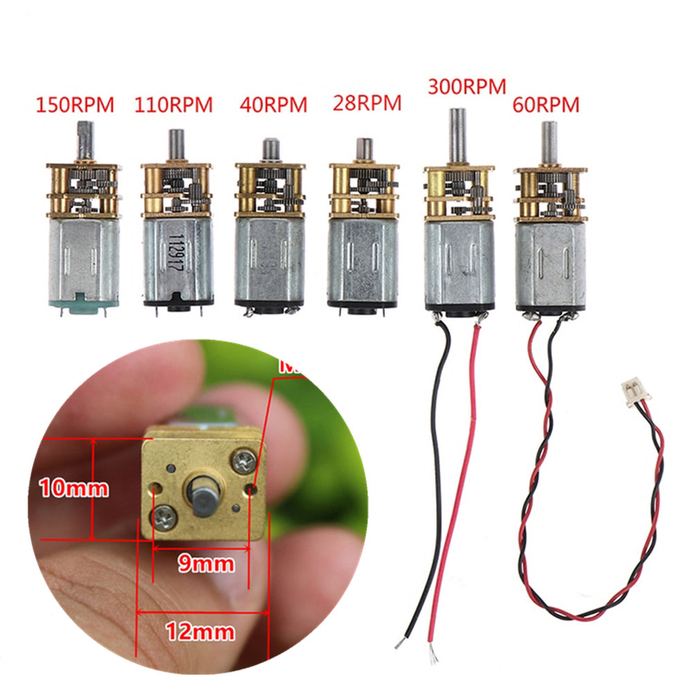 저속 금속 기어 박스 감속기 전기 미니 모터 DIY 액세서리 5V N20 40 60 28 A1 40RPM