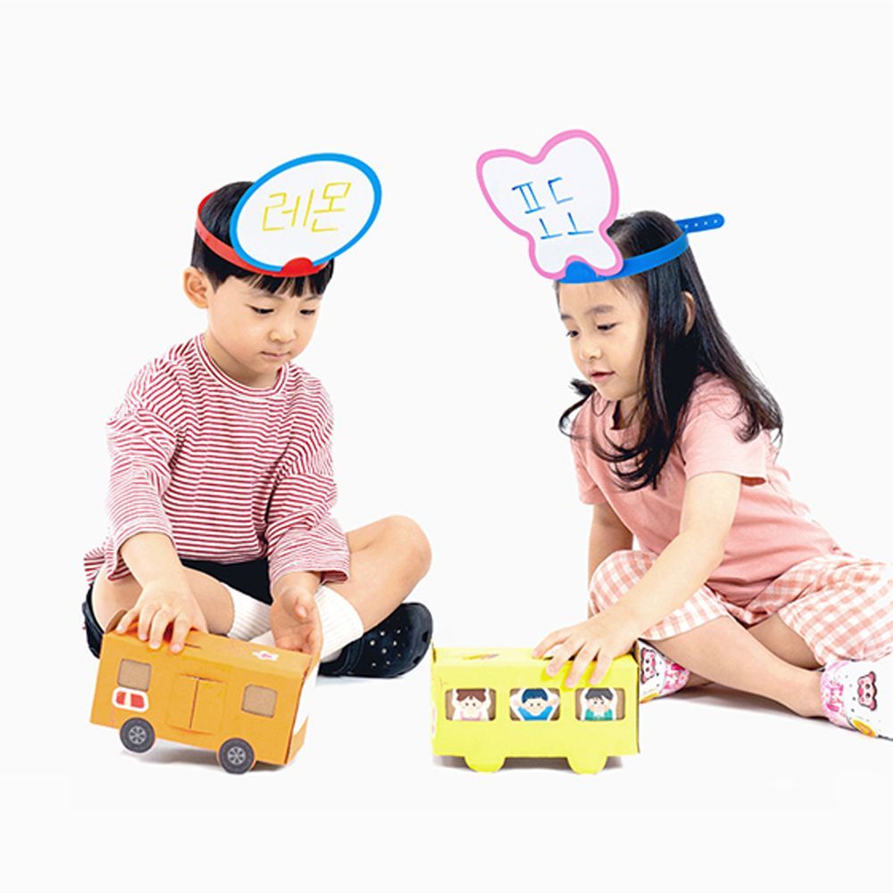 이름 머리띠 4개 화이트보드 역할놀이 발표 체육대회