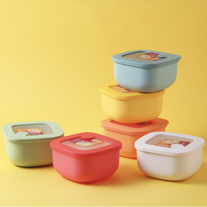 아르딘 시에로 반찬통 프리미엄 밀폐용기 도시락통 냉동밥팩 정사각600ml 1개