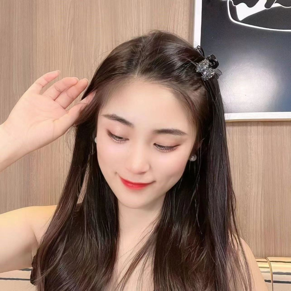 큐빅 크리스탈 공주 헤어 집게 핀