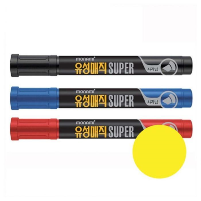 상생유통 슈퍼 잉크 유성매직 사각닙 3색 12개입 11112537