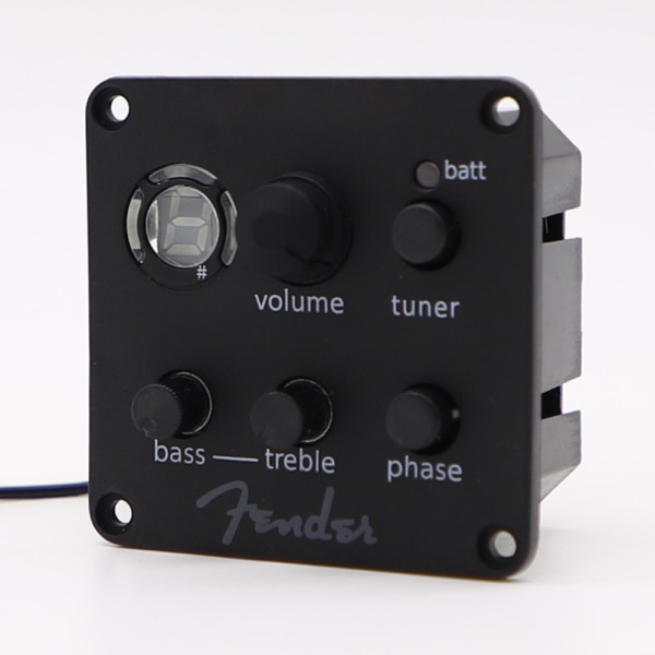어쿠스틱 픽업 ISYS Fender 온보드 프리앰프 2 밴드 호환 EQ 베이스 트레클래식 튜너 볼륨