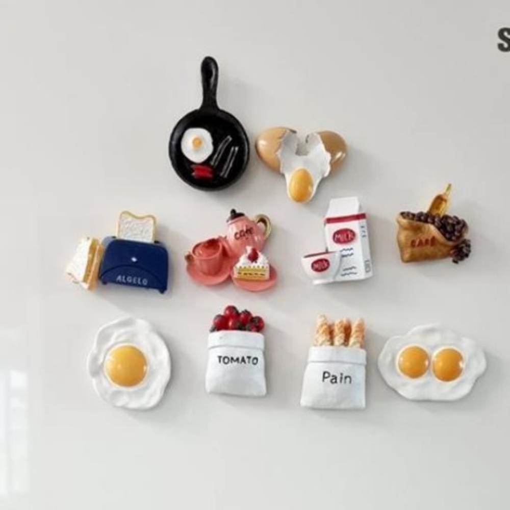음식 3D 디자인 냉장고 자석 마그네틱 귀여운 포토 사진 홀더 다용도 멀티 가정 카페 현관문 마그넷