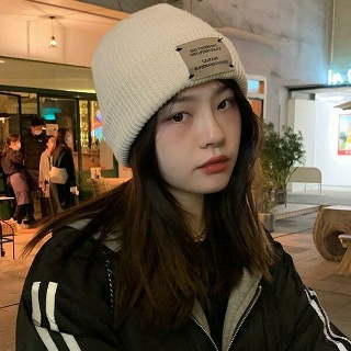 여성 캐주얼 코디편한 겨울 롱 비니