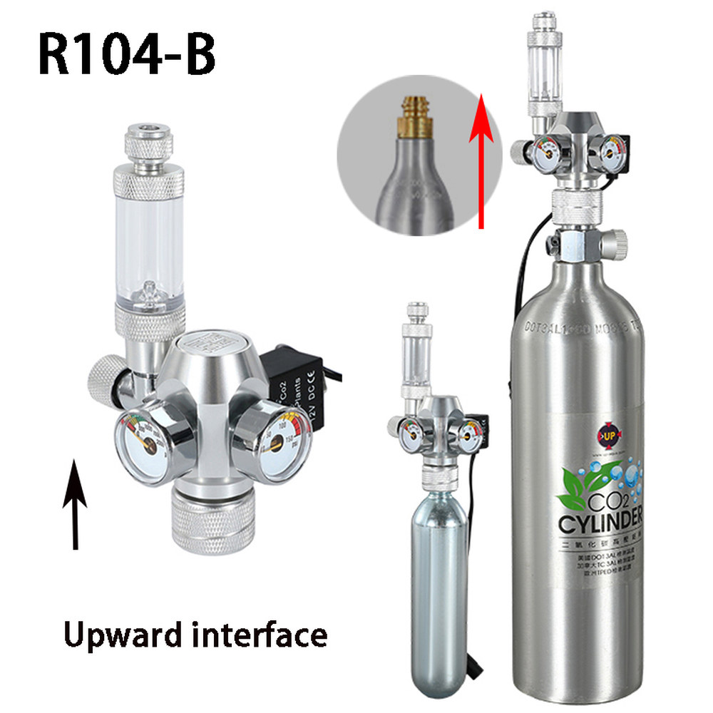 DIY 수족관 CO2 레귤레이터 전자기 밸브 버블 카운터 CO2 제어 시스템 어항 CO2 압력 감소 밸브