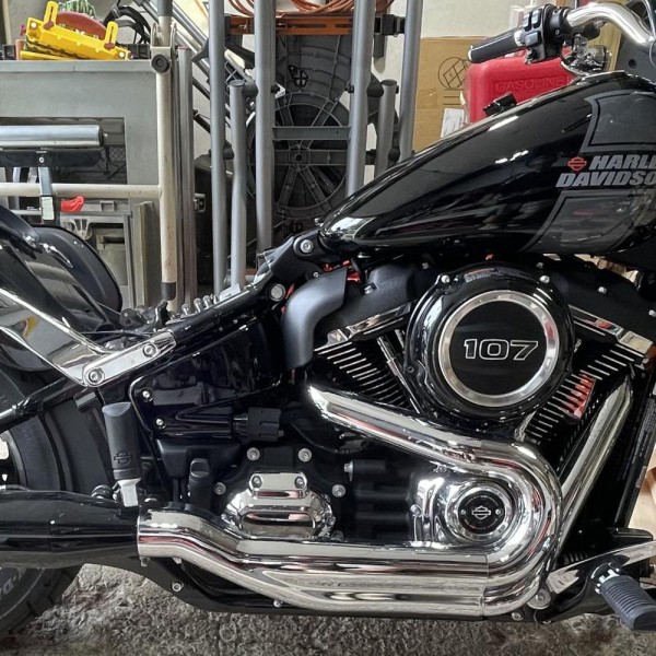 Harley Softail 브레이크 아웃 스트리트 밥 팻 밥 로우 라이더 FXBR 2018 24 용 오토바이 열 실드 미드