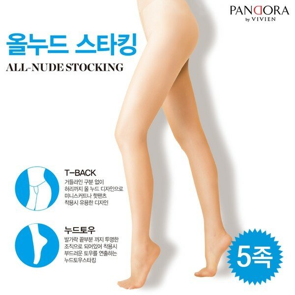PANDORA 판도라by비비안 핫팬츠에는 올누드 스타킹 5족 psk3516s