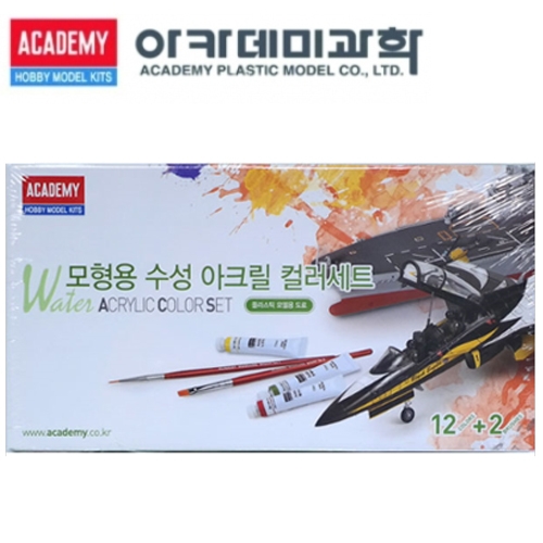 아카데미과학 모형용 수성 아크릴 컬러세트 12색 2 DM