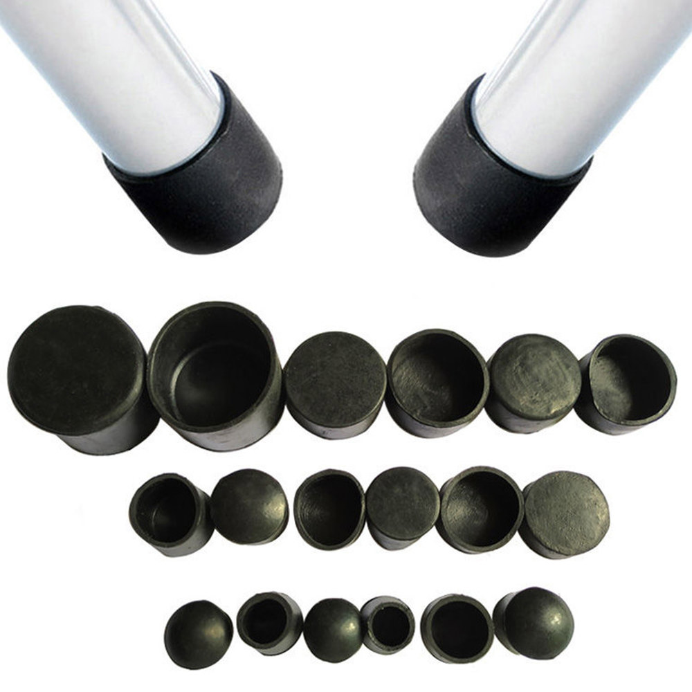 고무 라운드 엔드 캡 4-76mm 실리콘 의자 다리 피트 패드 가구 테이블 매트 안티 스크래치 보호기