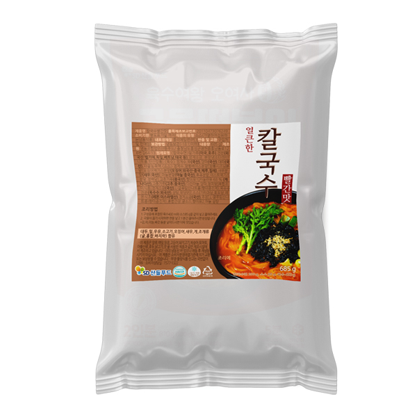 산들푸드 산들푸드 얼큰한 칼국수 빨간맛 1인분 1개 685g