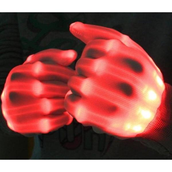 조명 빛나는 무대 파티 해골 야광용품 소품 LED 장갑 Guantes 할로윈 깜박이
