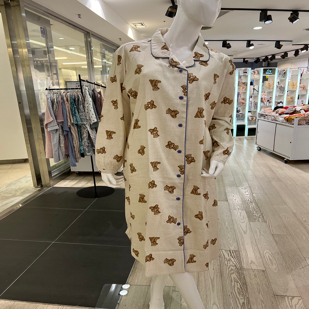 비비안 비비안 곰돌이 프린트 여성 원피스 잠옷 스타필드 코엑스몰 GW536