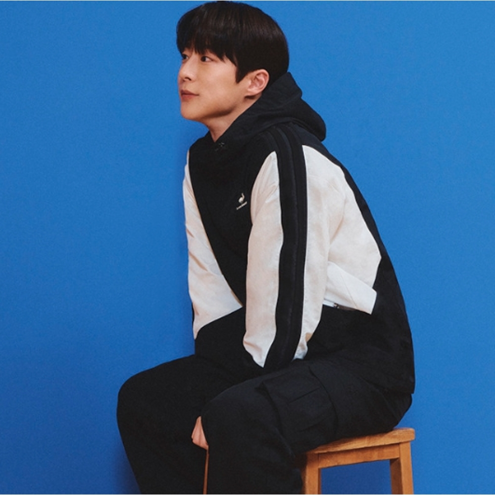 르꼬끄스포르티브 르꼬끄 쉐브론 메쉬 자켓 QP123TJK21-BLK0