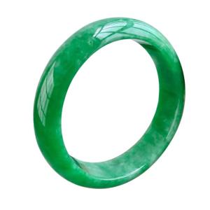 CJIAYUJEW 여성용 옥 반지 Good Luck Green Jade Ring 남성용 사이즈 6-12 메탈 보석