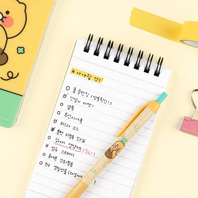 카카오프렌즈 카카오프렌즈 춘식이 PP 커버 스프링 수첩