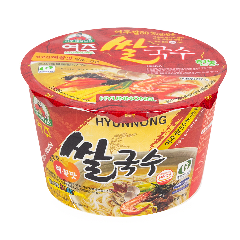 현농 대왕님표 대왕님표 여주쌀국수 멸치맛 92g 1개 잔치국수 저칼로리 라면