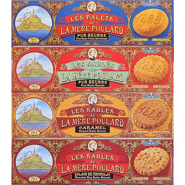 라메르풀라르 LA MERE POULARD 라메르풀라르 전통쿠키 125g 팔레트 사브레 사브레카라멜 사브레초코칩 프랑스 1 팔레트 1개