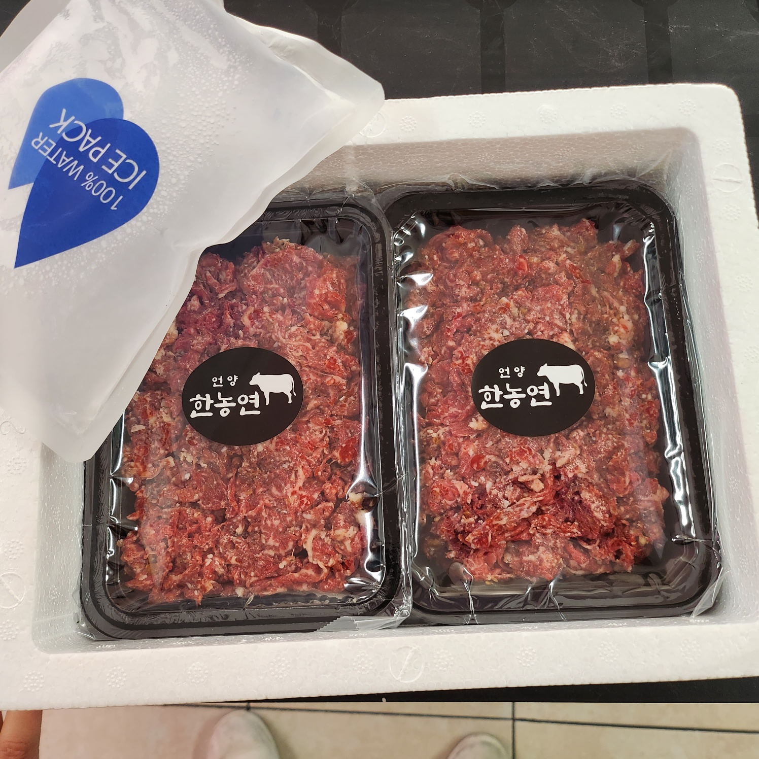 한농연 언양불고기 1kg 국내산 한우암소 1 등급 1 등급 원육 95 이상 단짠 양념 소불고기
