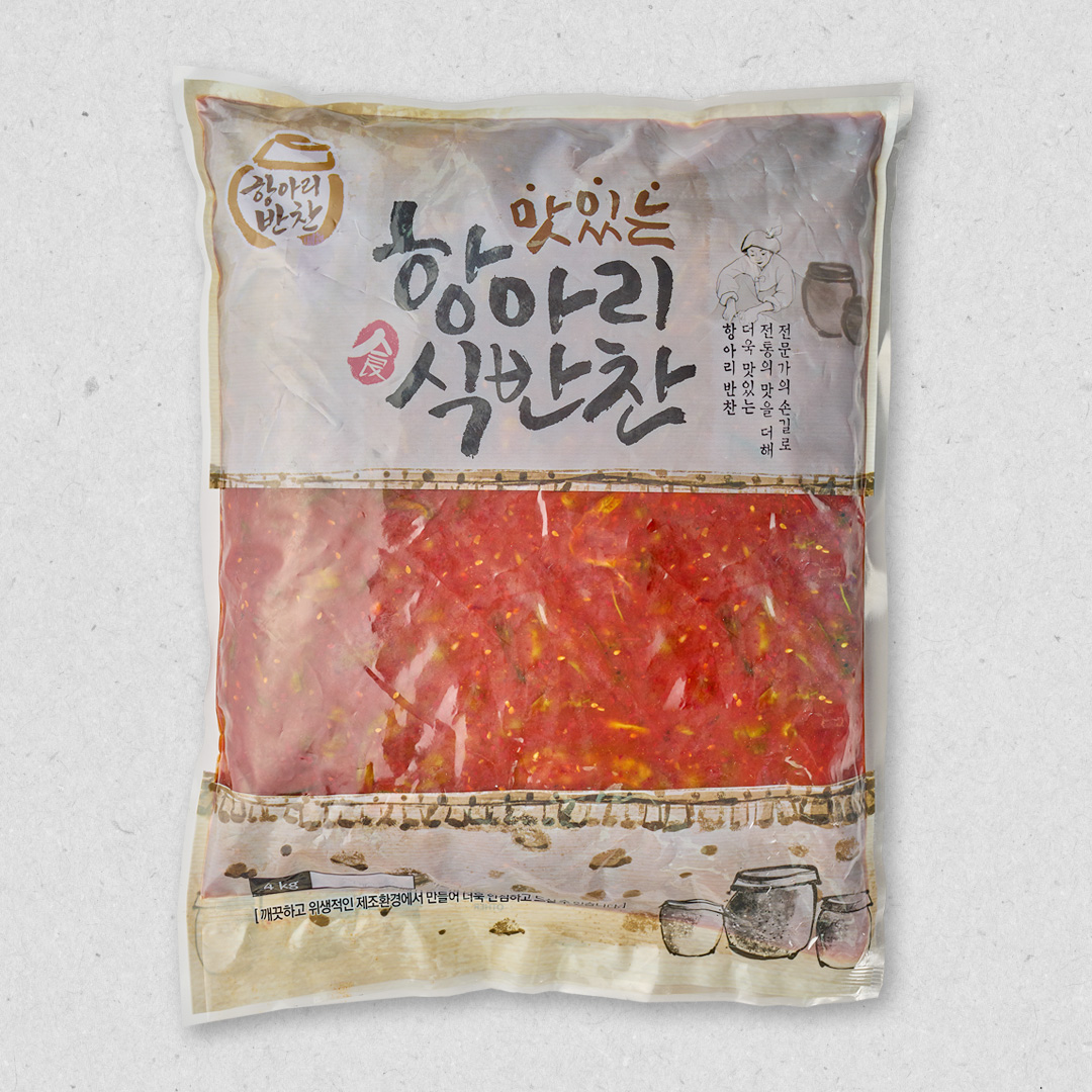 케이와이식품 항아리반찬 고추무침 4kg 1개