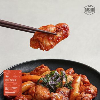 다신샵 매콤달콤 저당 고단백 춘천닭갈비 3팩 5팩 닭어깨살 국내산냉장육