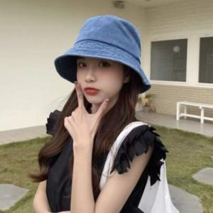 남녀공용 버킷햇 데님 벙거지 모자