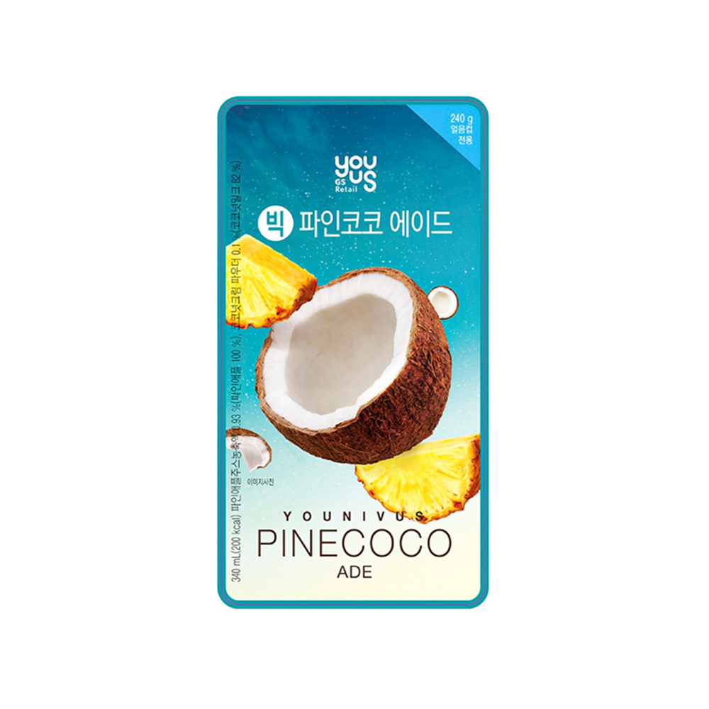 썬레이크푸드 GS25 파인코코 에이드 340ml
