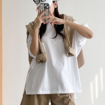 여자 박스티 레이어드티 박시핏 남자 티셔츠 12846817