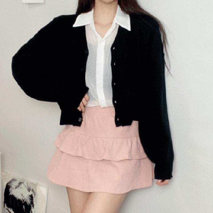 비위치 데일리 이쁨 브이넥 심플 베이직 가디건 12724747