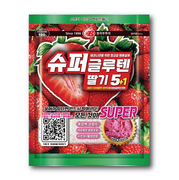 한국부푸리 한국부푸리 슈퍼글루텐 딸기5+1 떡밥
