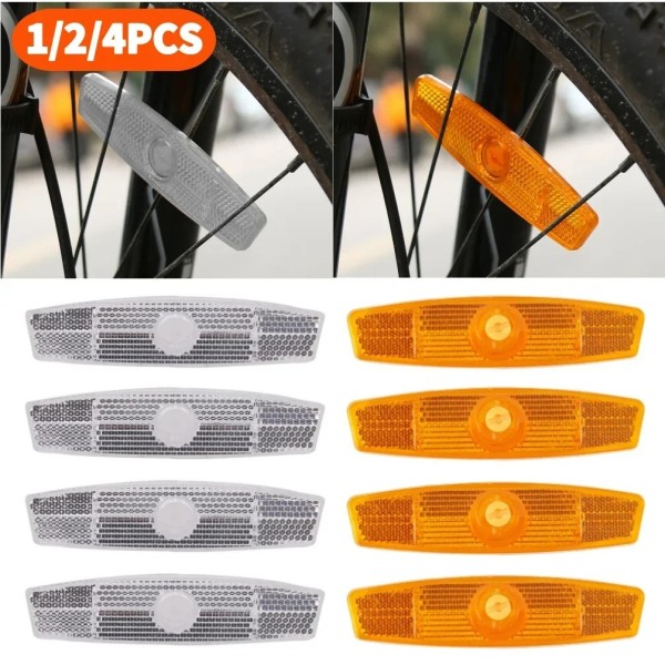 자전거 스포크 반사경 MTB 도로 경고 안전 휠 림 조명 사이클링 액세서리 1-4 개