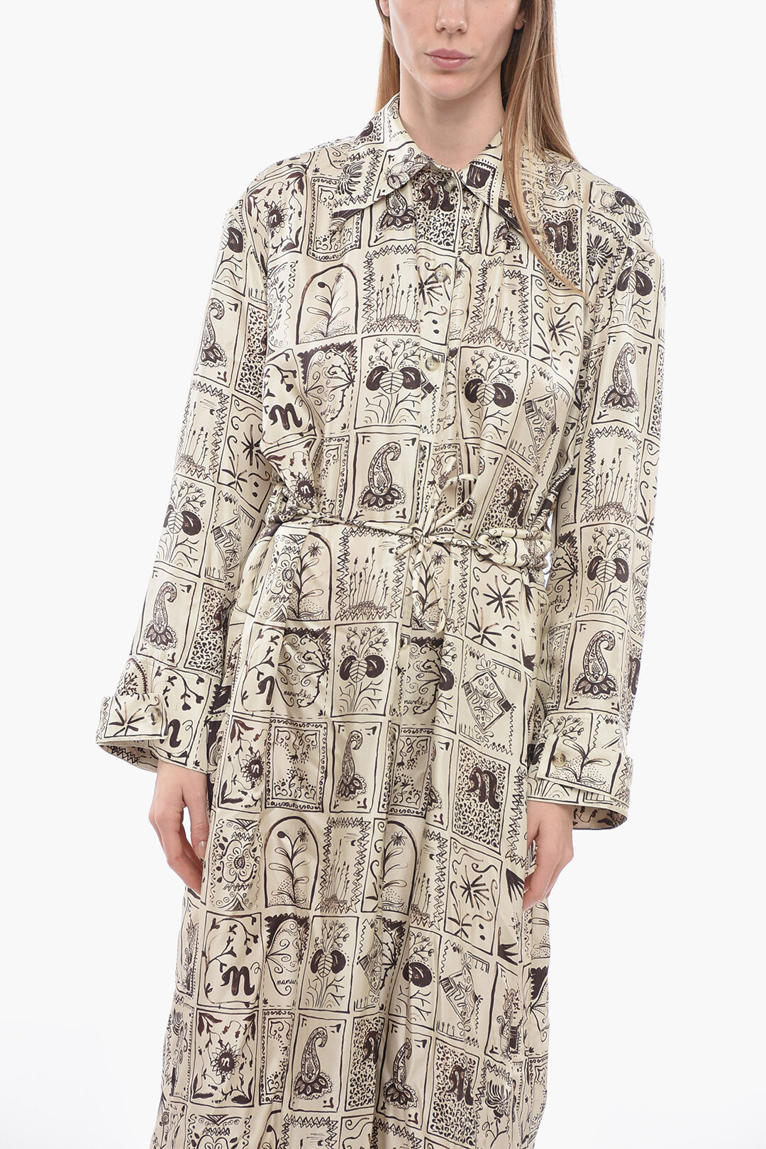 나누슈카 나누슈카 롱 원피스 HAND DRAWN ORNAMENTAL NW22PFDR01072 0