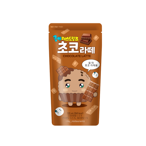 삼각에프엠씨웰빙랜드 쿵야레스토랑즈 초코 라떼 320ml