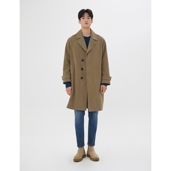 앤듀 오버핏 더블 코트 O213CT110P