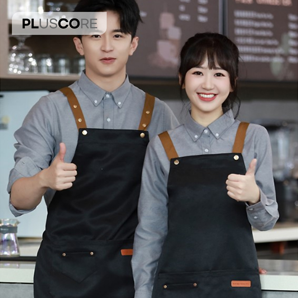 심플 방수 캔버스 카페 공방 앞치마