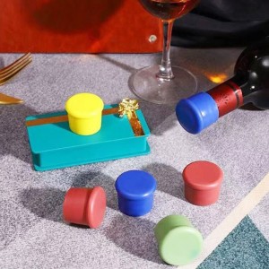 다용도 병 실리콘 뚜껑 스토퍼 병마개 밀폐캡 레드1P