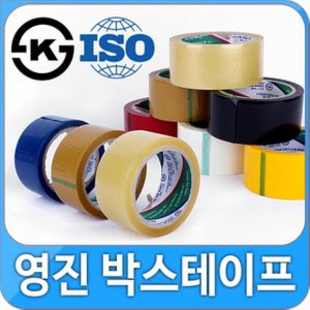 UNKNOWN UNKNOWN 박스테이프 OPP테이프 포장용 박스 테이프 택배 물류 영진테이프 40M - 5개