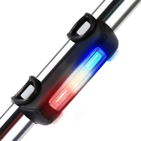 사이클링 방수 자전거 후미등 3 색 7 모드 라이트 COB USB 충전식 Mtb 미등