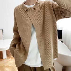 여자 숄가디건 투버튼 니트 랩가디건 베이지색 가디건
