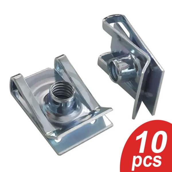 10pcs U 유형 클립 스레드 M6 M5 M4 M8 리드 너트 자동차 오토바이 스쿠터 ATV Moped
