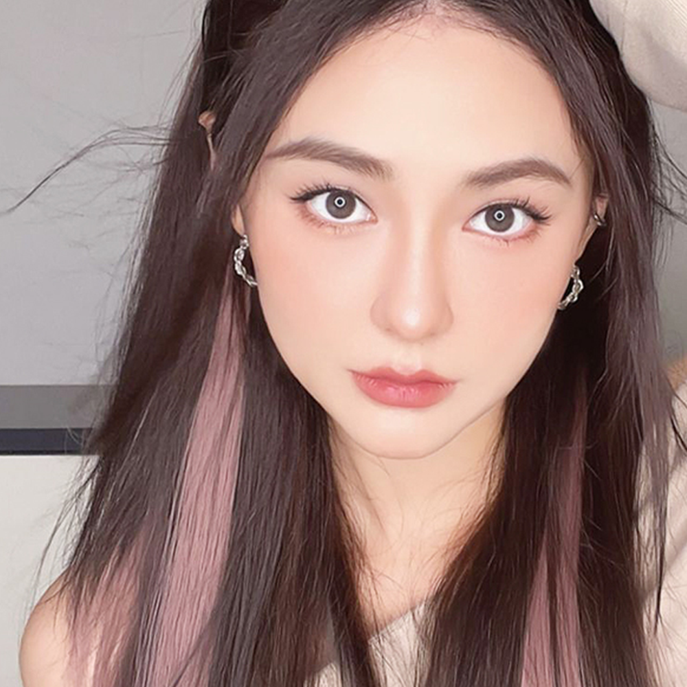 셀프 브릿지 연출 컬러 부분가발 포인트 헤어피스