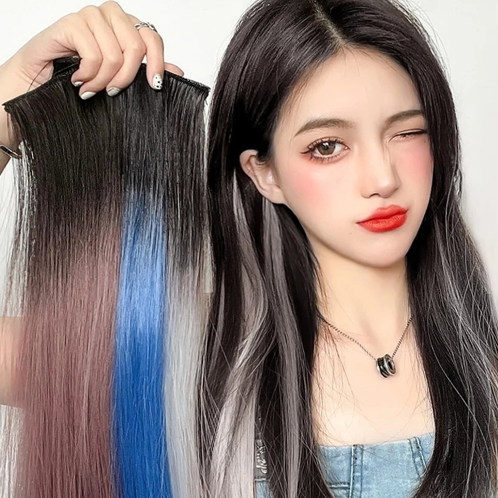 셀프 브릿지 연출 컬러 부분가발 포인트 헤어피스