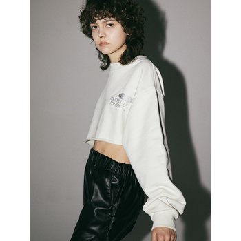 이엠엠 Crop Sweatshirts Cream