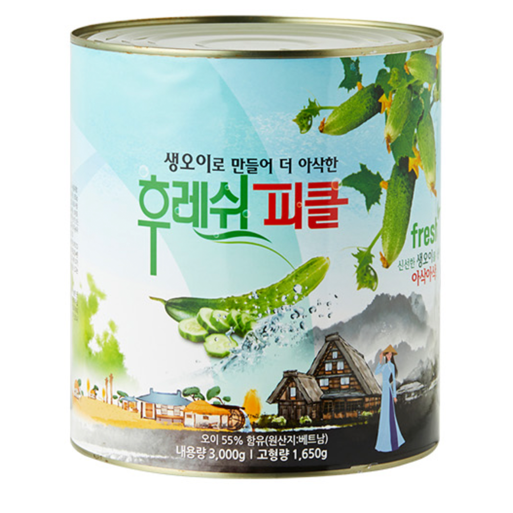 농우 모노마트 후레쉬피클 슬라이스 3kg
