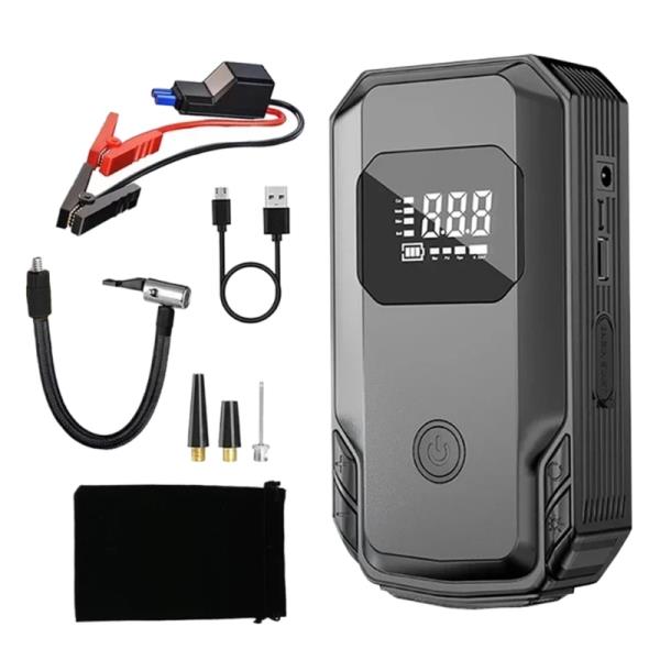 68UF 경량 점프 스타터 보조베터리 타이어 팽창기 신뢰할 수 자동차 펌프 8000mAh 차량용