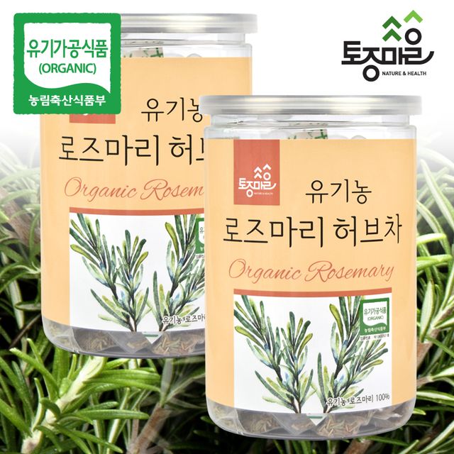 토종마을 토종마을 유기농 로즈마리 허브차 30티백 X 2개