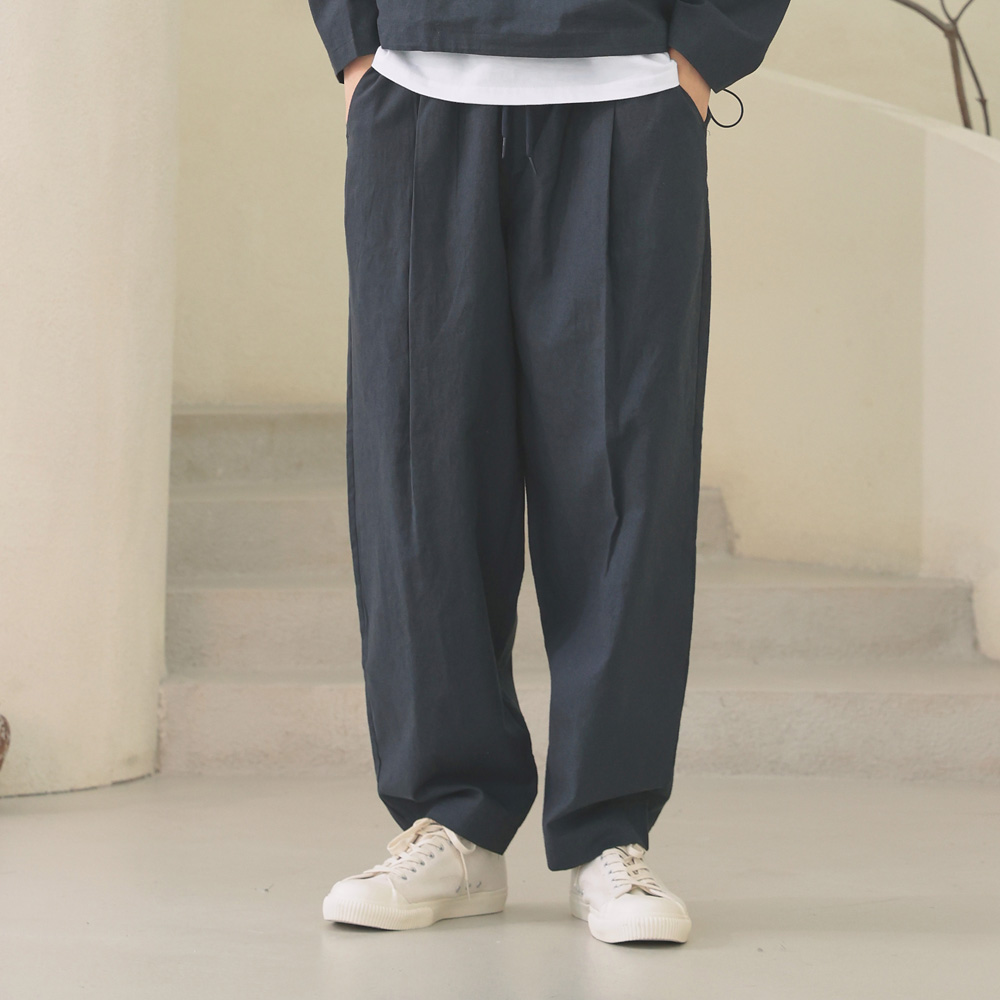 EASE 이즈 linen banding pants oversize fit 남녀공용