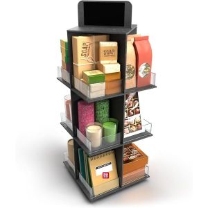 DS THE DISPLAY STORE 원목 계층형 진열대 회전 농산물 시장 판매점 진열 품목 공예품 전시용 Q998460