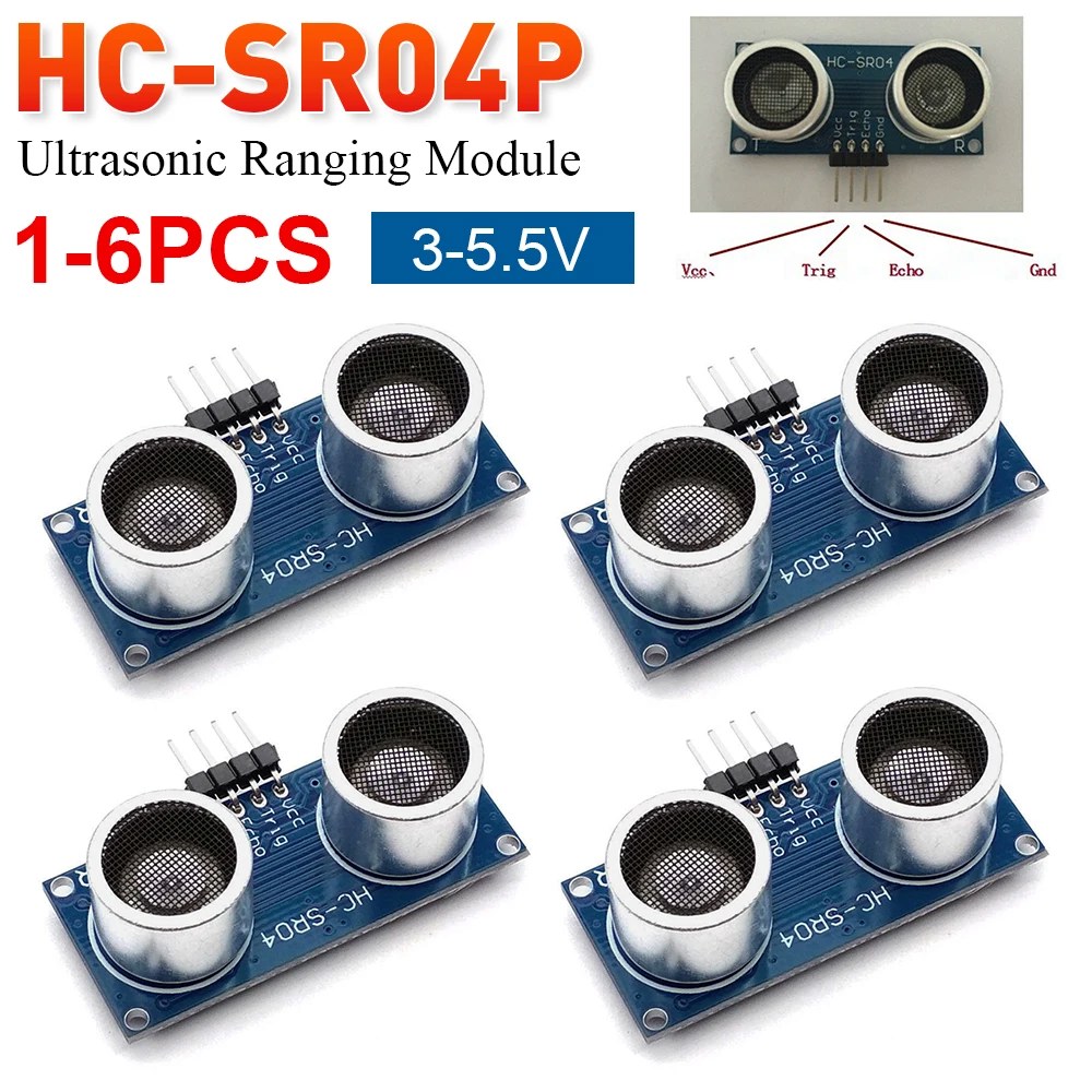 와이드 초음파 센서 넓은 전압 거리 측정 변환기 전자 부품 3-5 5V HC-SR04P