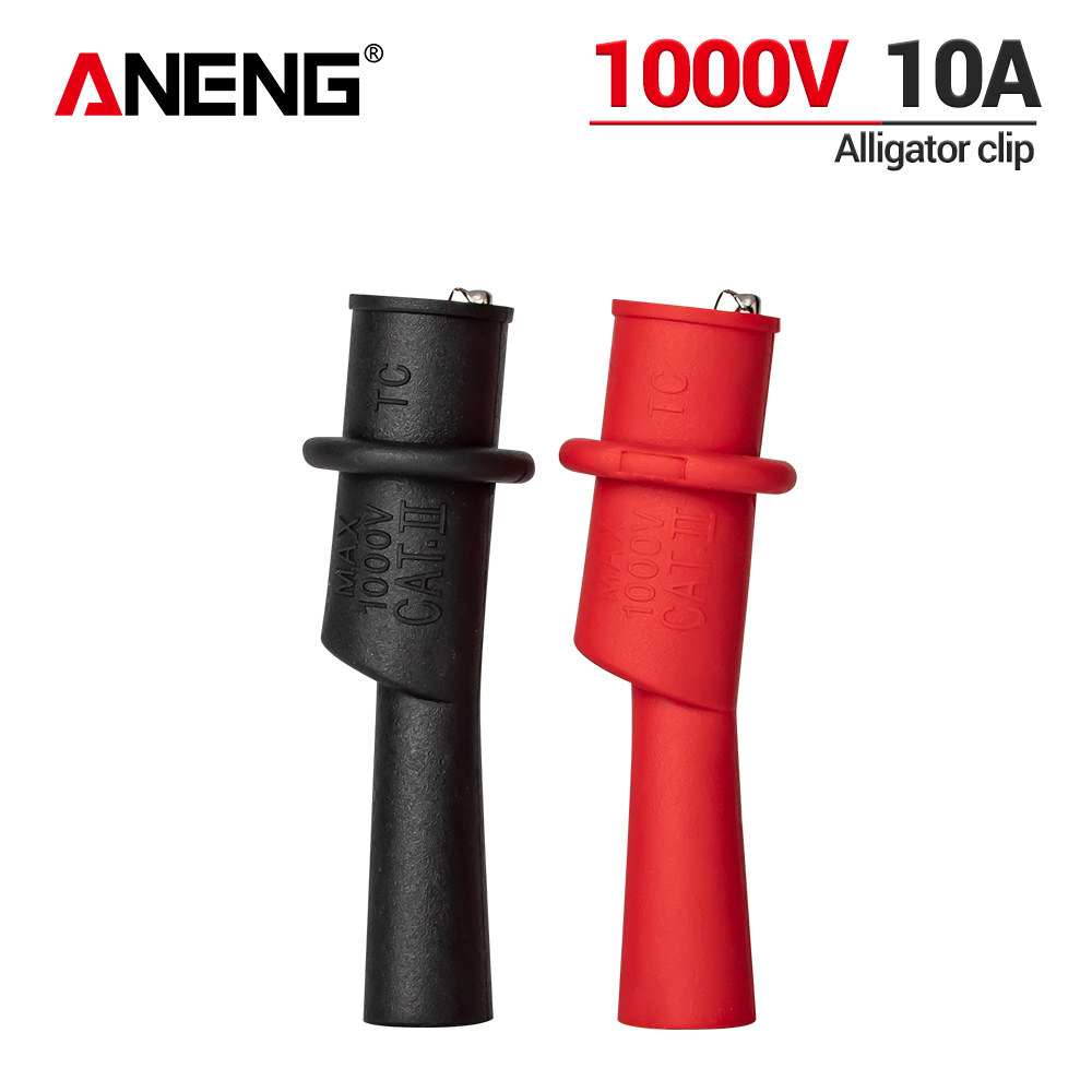 ANENG 1 쌍 악어 테스트 클립 멀티 미터 테스터 프로브 용 클램프 전기